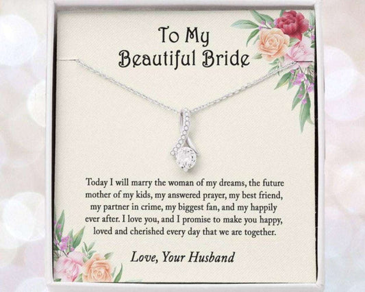 Future Wife Necklace, Wedding Day Necklace Gift For Bride From Groom Gift For Bride Rakva