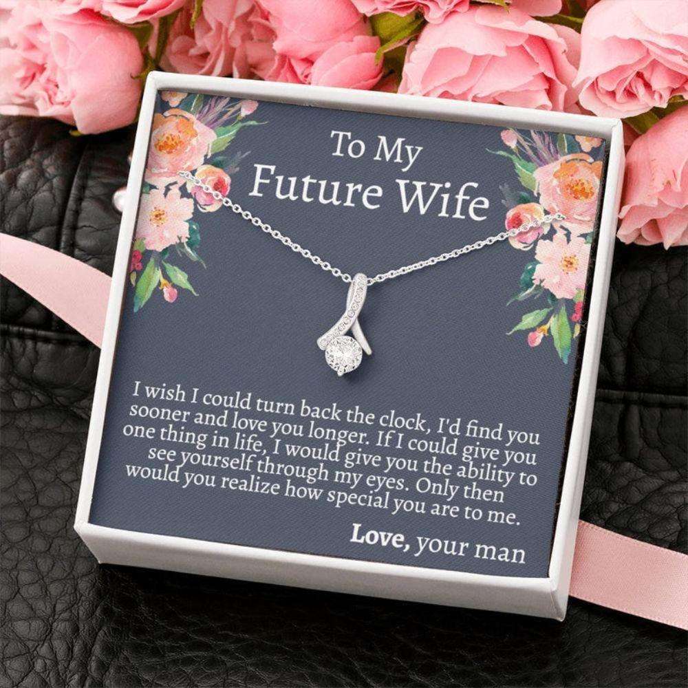 Future Wife Necktace, To My Future Wife Love You To The Moon Necklace, Gift For Future Wife, Engagement Gift For Her Gift For Bride Rakva