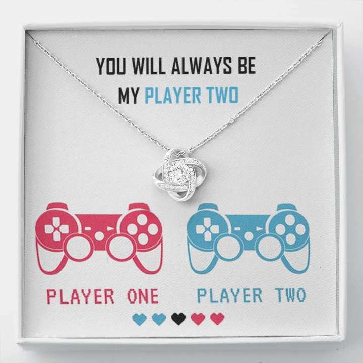 Gift For Gamer Girlfriend Or Wife - 925 Sterling Silver Pendant With Message Card For Karwa Chauth Rakva