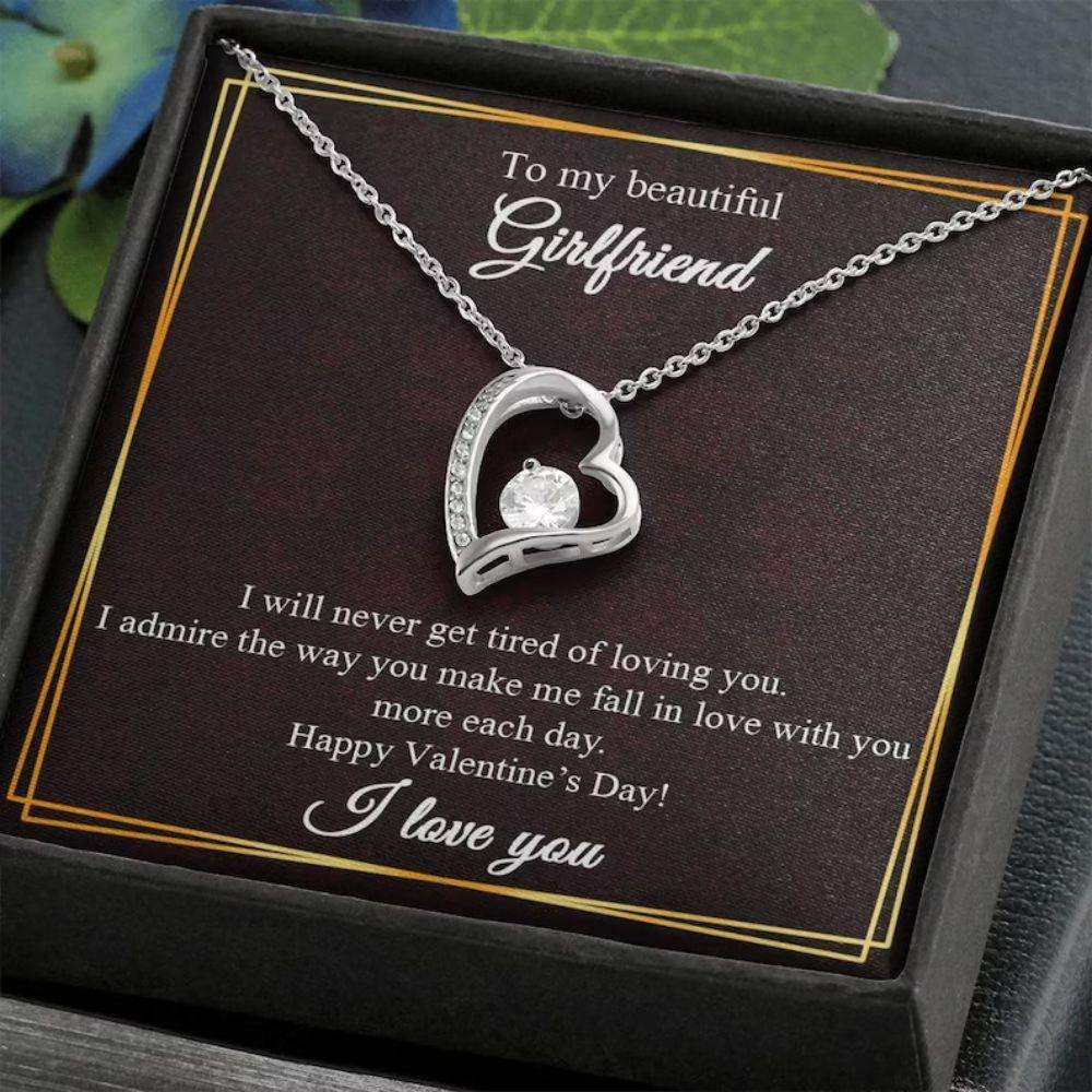 Gift For Girlfriend Necklace, Valentine Gift For Her-925 Sterling Silver Pendant Gifts For Friend Rakva