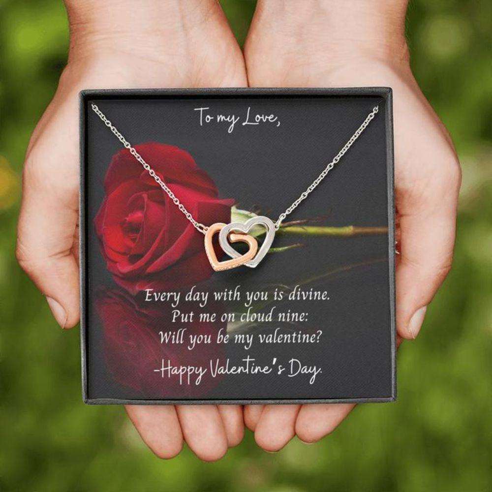 Gift Necklace Message Card “ To My Love Poem Cloud 9 Happy Valentine’S Day Gifts For Friend Rakva