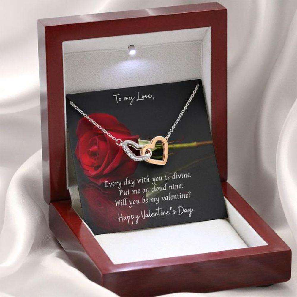 Gift Necklace Message Card “ To My Love Poem Cloud 9 Happy Valentine’S Day Gifts For Friend Rakva