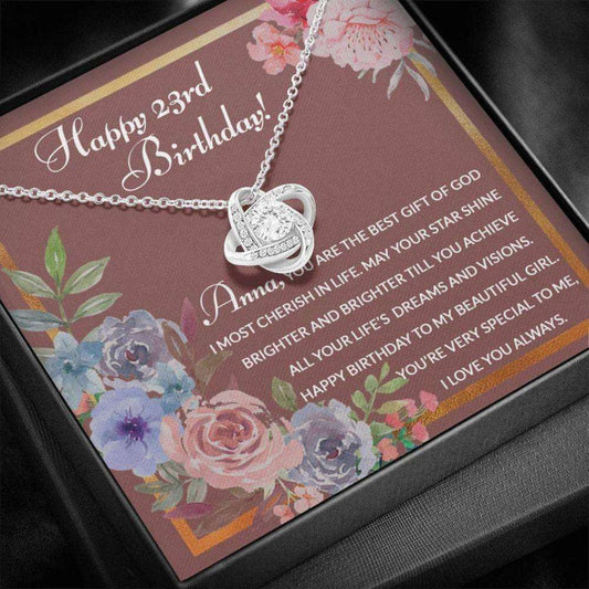 Girlfriend Necklace, 23Rd Birthday Necklace, Happy 23Rd Birthday Necklace For Girlfriend, 23Rd Birthday Jewelry For Daughter Dughter's Day Rakva