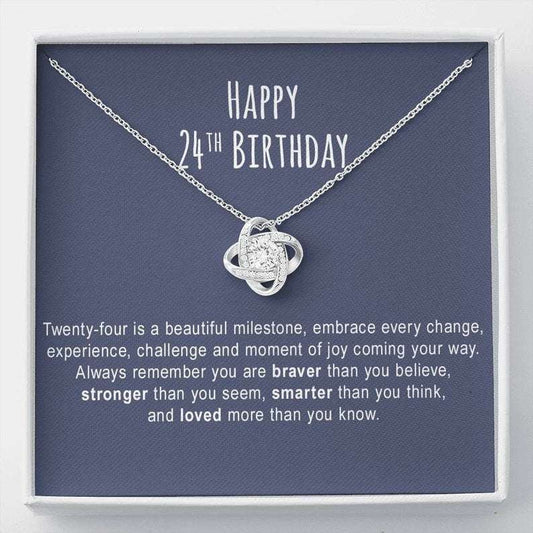 Girlfriend Necklace, 24Th Birthday Necklace Gift For Women, 24Th Birthday Necklace Gift, 24Th Birthday Necklace For Women Gifts For Friend Rakva