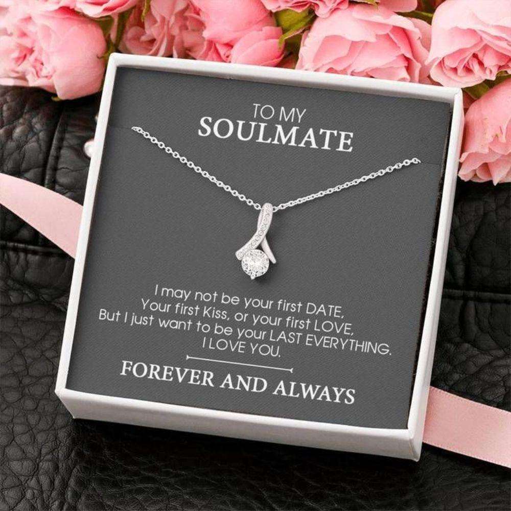 Girlfriend Necklace, Alluring Beauty Necklace For Soulmate I Love You Forever And Always Valentine Gift For Her Gifts For Friend Rakva