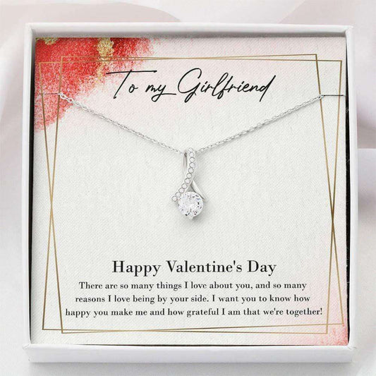 Girlfriend Necklace “ Alluring Beauty Necklace With Gift Box For Birthday Christmas For Karwa Chauth Rakva