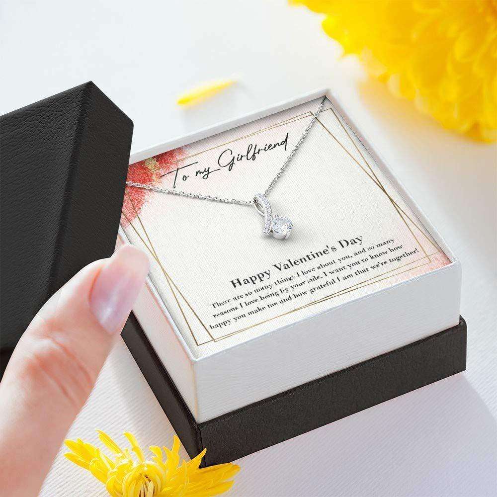 Girlfriend Necklace “ Alluring Beauty Necklace With Gift Box For Birthday Christmas For Karwa Chauth Rakva