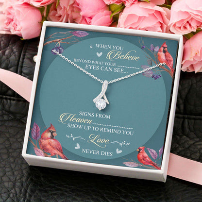 Girlfriend Necklace, Alluring Beauty “ When You Believe Beyond What Your Eyes Necklace V2 Gifts For Friend Rakva