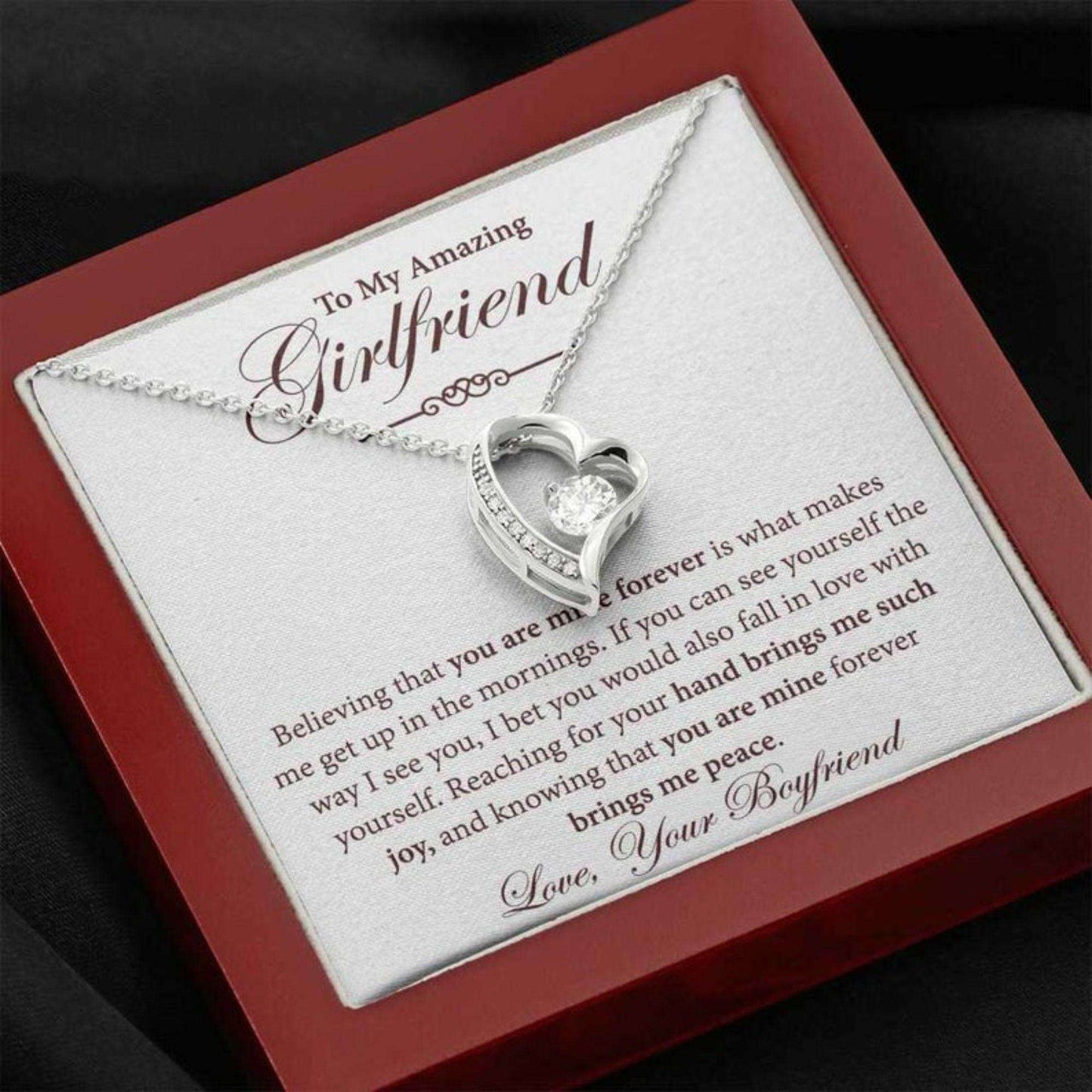 Girlfriend Necklace, Anniversary Necklace Gift For Girlfriend, Gift For Her, Personalized Gift For Valentine Gifts For Friend Rakva