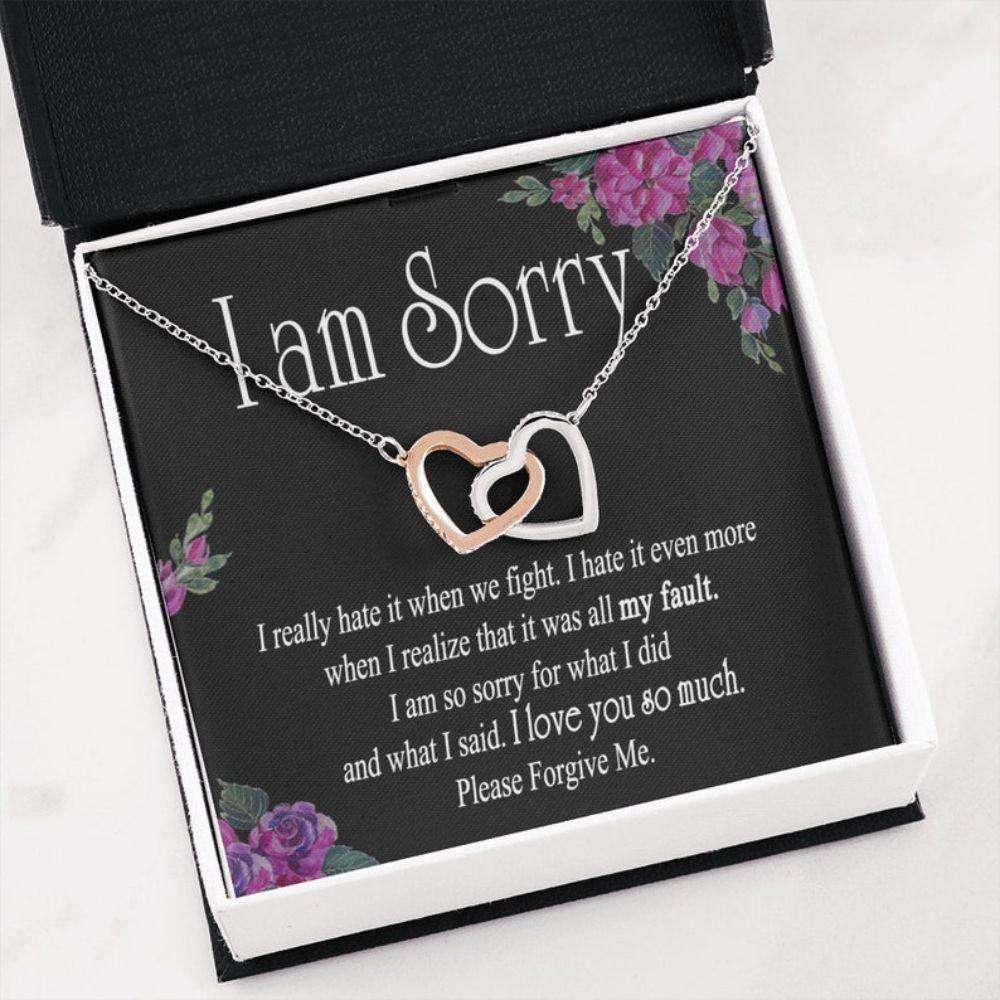 Girlfriend Necklace, Apology Gift For Her, Girlfriend Apologygift, Forgiveness Gift, Sorry Gift For Wife, Apology Necklace Gifts For Friend Rakva