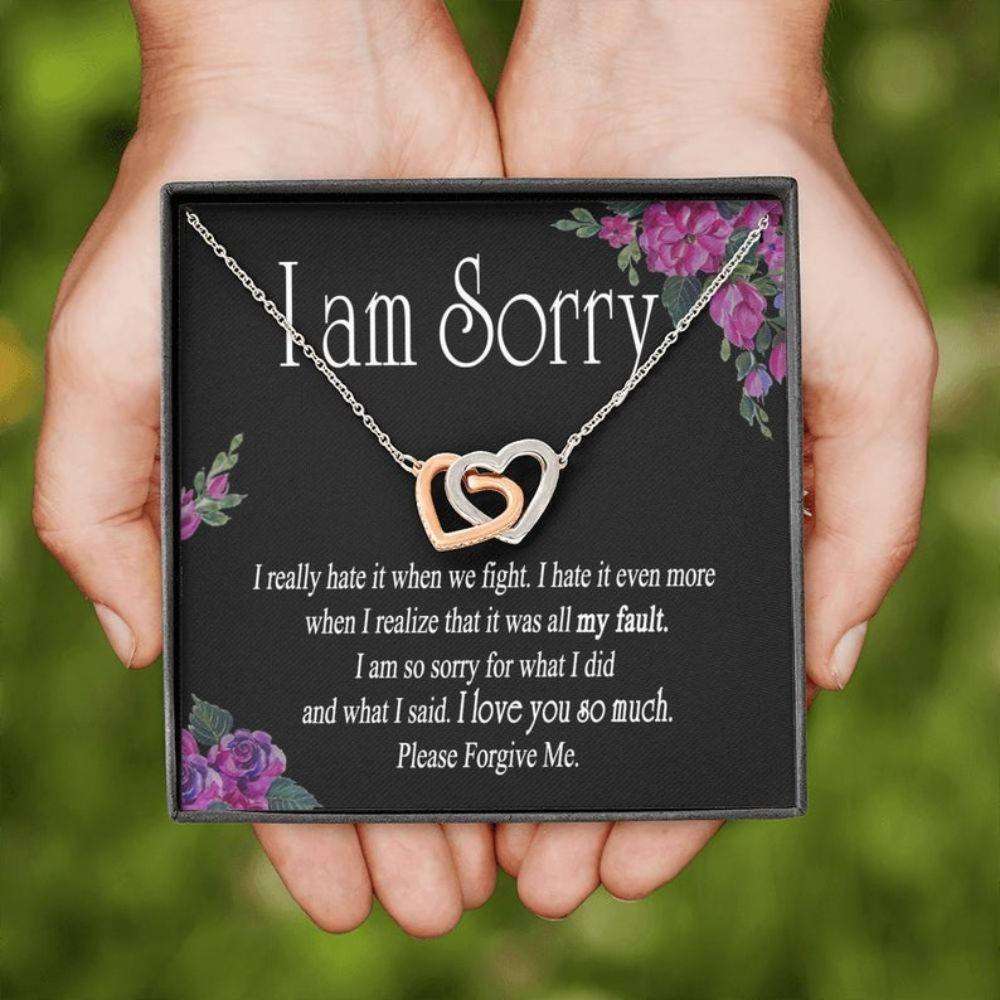 Girlfriend Necklace, Apology Gift For Her, Girlfriend Apologygift, Forgiveness Gift, Sorry Gift For Wife, Apology Necklace Gifts For Friend Rakva