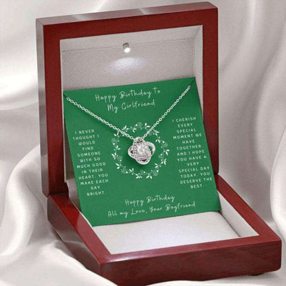 Girlfriend Necklace, Birthday Necklace To My Girlfriend “ Gift To Girlfriend With Message Card Gifts For Friend Rakva