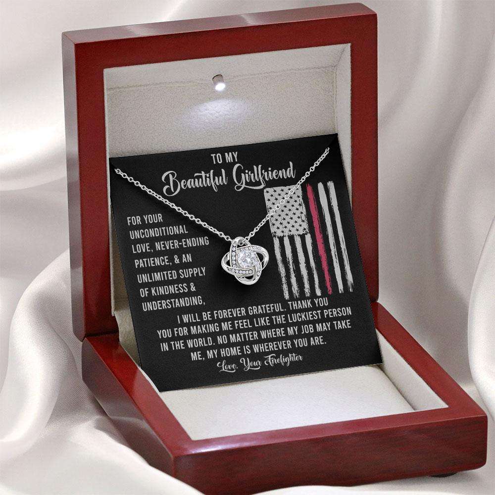 Girlfriend Necklace, Christmas Necklace For Her, Gift For Firefighter Girlfriend Custom Necklace Gifts For Friend Rakva