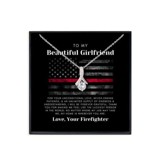 Girlfriend Necklace, Christmas Necklace For Her, Gift For Firefighter Girlfriend Necklace Gifts For Friend Rakva