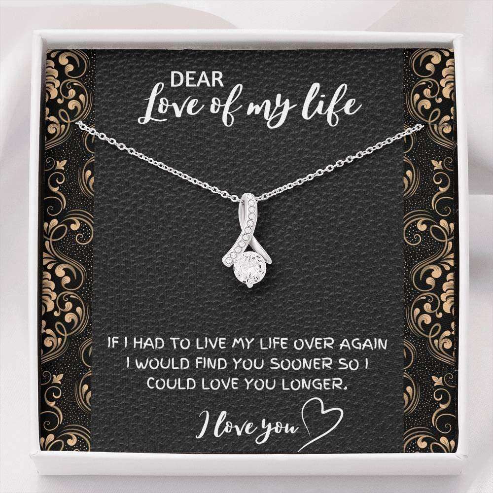 Girlfriend Necklace, Future Wife Necklace, Dear Love Of My Life Necklace Gift. Surprise Gift For Wife Fiance For Karwa Chauth Rakva