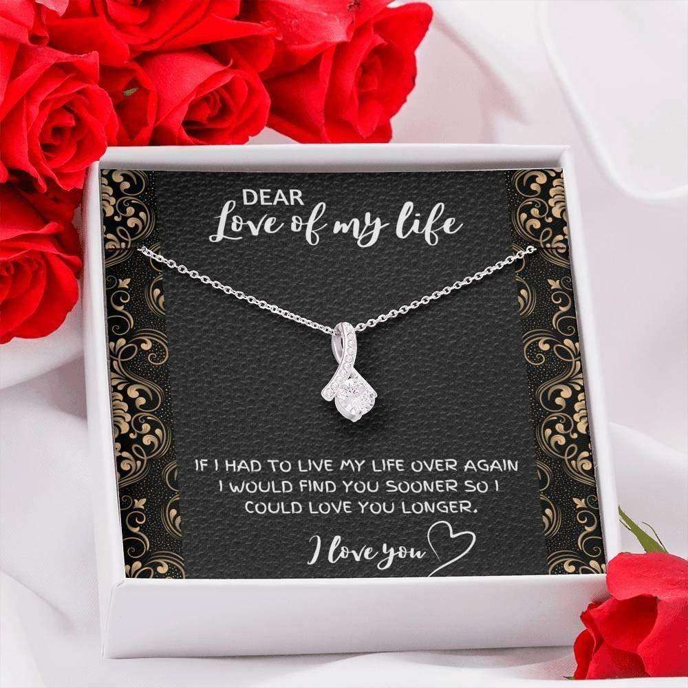 Girlfriend Necklace, Future Wife Necklace, Dear Love Of My Life Necklace Gift. Surprise Gift For Wife Fiance For Karwa Chauth Rakva