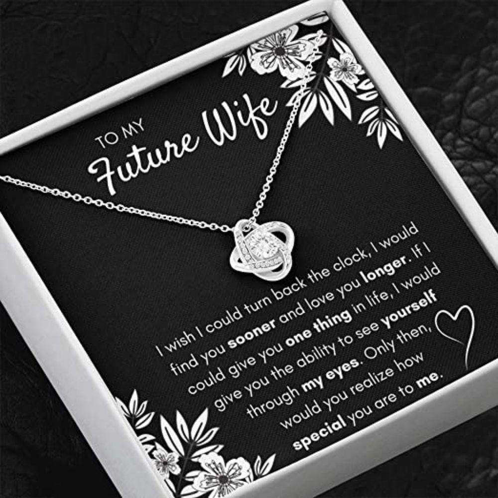 Girlfriend Necklace, Future Wife Necklace Gift Find You Sooner Necklace. Engagement Engaged Girlfriend For Karwa Chauth Rakva