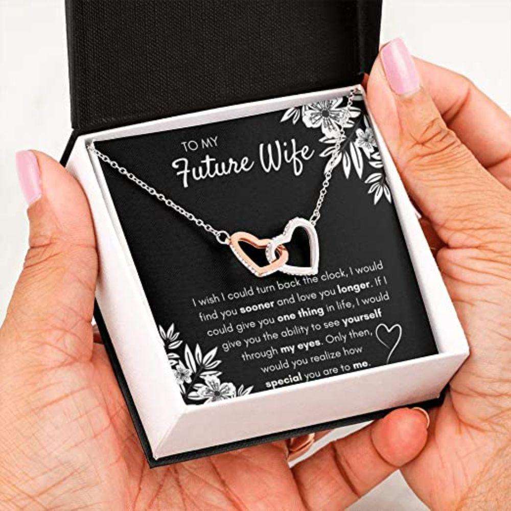 Girlfriend Necklace, Future Wife Necklace Gift For Girlfriend Fiance Find You Sooner Necklace For Karwa Chauth Rakva