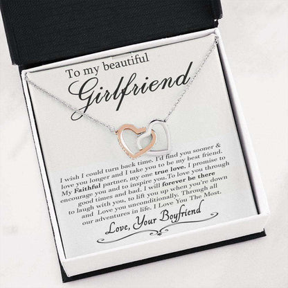 Girlfriend Necklace, Future Wife Necklace, Girlfriend Heart Necklace Valentine Gifts For Girlfriend From Boyfriend Gifts For Friend Rakva