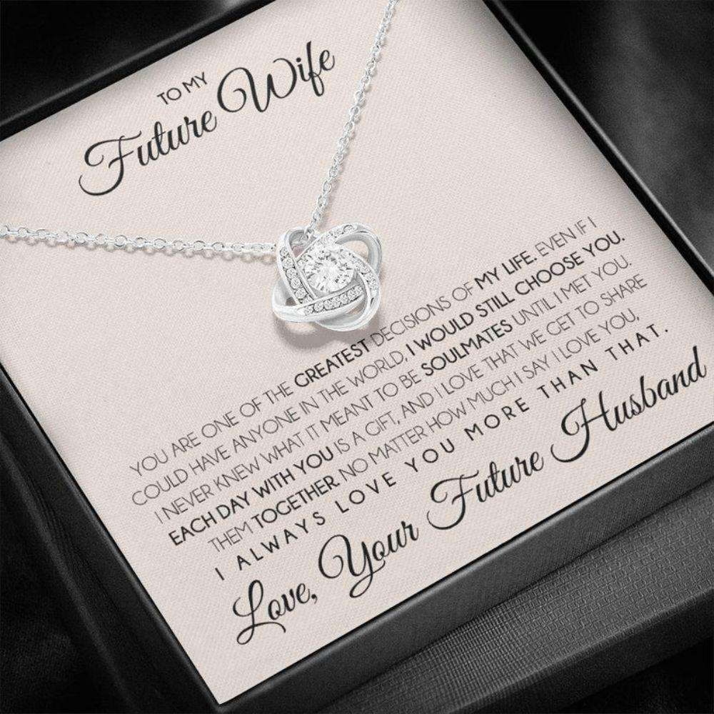 Girlfriend Necklace, Future Wife Necklace, Necklace Gift For Future Wife From Husband, Gift For Girlfriend, Bride, Fiance, Wedding Gifts For Friend Rakva