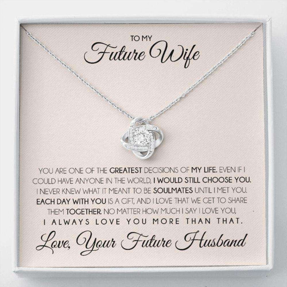 Girlfriend Necklace, Future Wife Necklace, Necklace Gift For Future Wife From Husband, Gift For Girlfriend, Bride, Fiance, Wedding Gifts For Friend Rakva