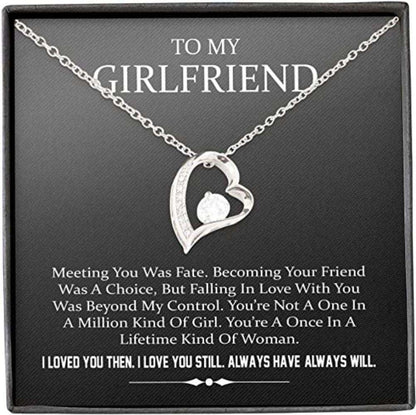 Girlfriend Necklace, Future Wife Necklace, Necklace Gift For Girlfriend/Wife, Necklace For Her, Meeting You Was Fate For Karwa Chauth Rakva