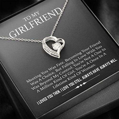 Girlfriend Necklace, Future Wife Necklace, Necklace Gift For Girlfriend/Wife, Necklace For Her, Meeting You Was Fate For Karwa Chauth Rakva