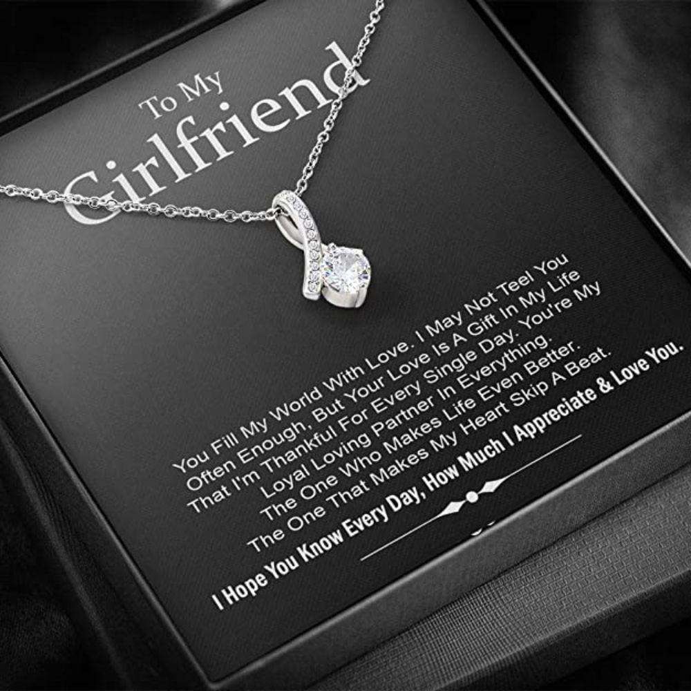 Girlfriend Necklace, Future Wife Necklace, Necklace Gifts For Girlfriend, To My Girlfriend Necklace,For Women Necklace For Karwa Chauth Rakva