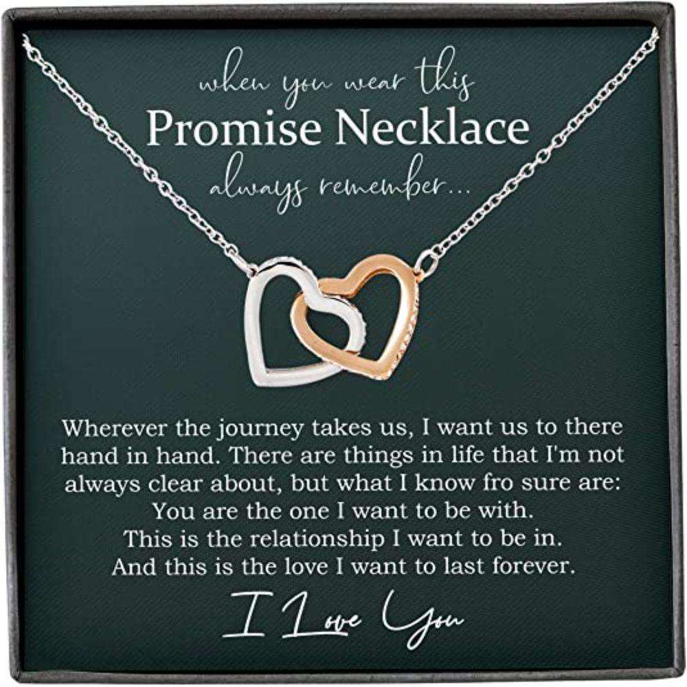 Girlfriend Necklace, Future Wife Necklace, Promise Necklace For Girlfriend From Boyfriend, For Couples, Promise Necklace For Her For Karwa Chauth Rakva