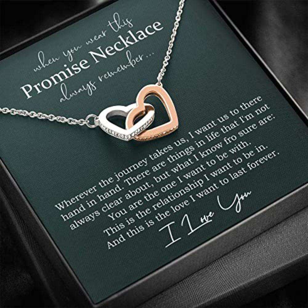 Girlfriend Necklace, Future Wife Necklace, Promise Necklace For Girlfriend From Boyfriend, For Couples, Promise Necklace For Her For Karwa Chauth Rakva