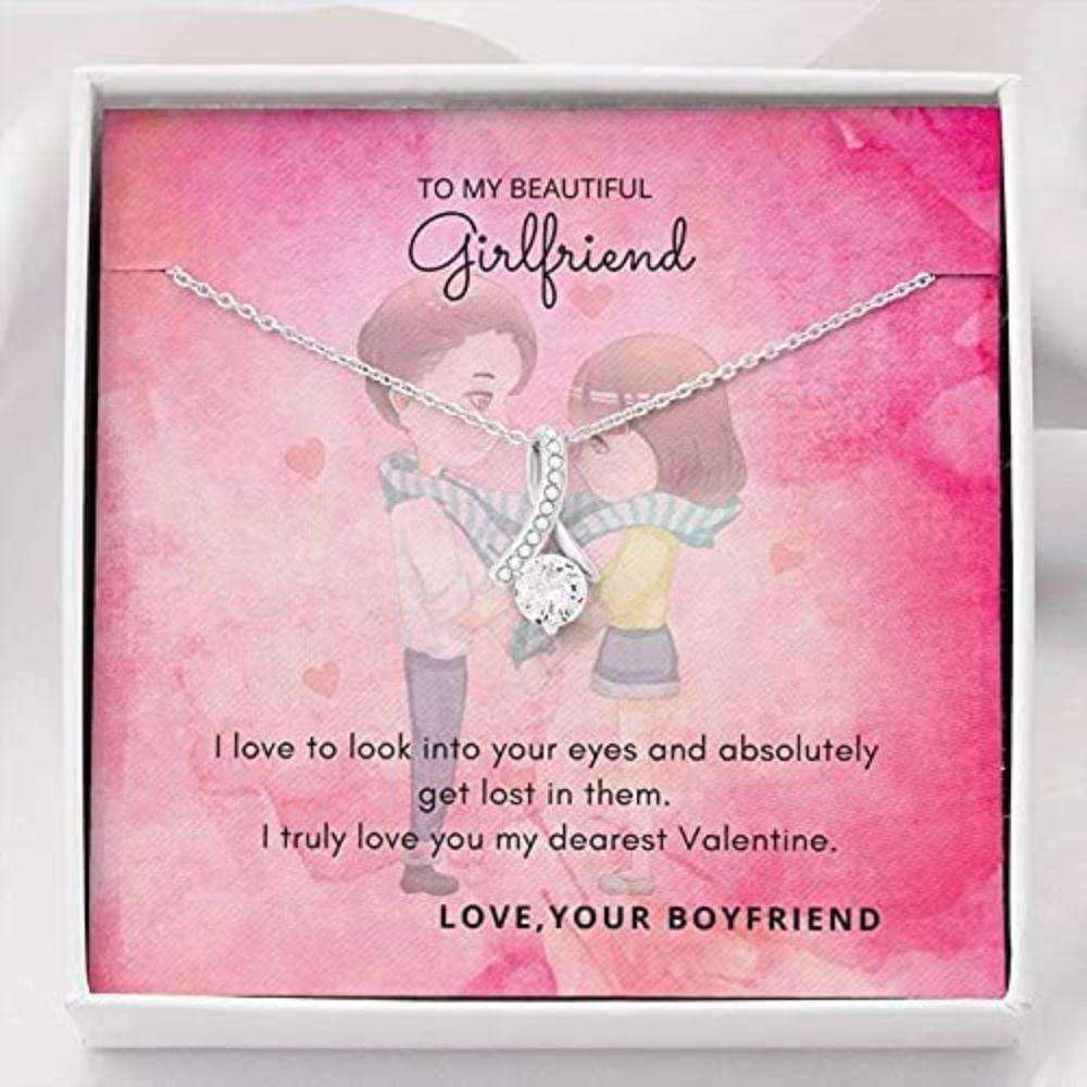 Girlfriend Necklace, Future Wife Necklace, To My Beautiful Girlfriend Necklace Anniversary Gift From Boyfriend Love Always Gifts For Friend Rakva