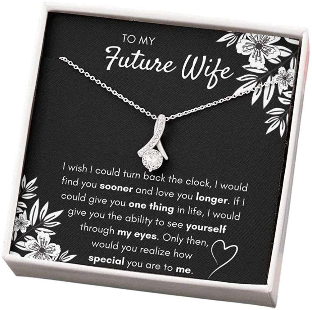 Girlfriend Necklace, Future Wife Necklace, To My Future Wife Necklace Find You Sooner Necklace Gift For Girlfriend Or Fiance For Karwa Chauth Rakva