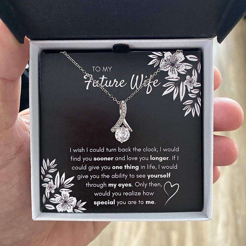 Girlfriend Necklace, Future Wife Necklace, To My Future Wife Necklace Find You Sooner Necklace Gift For Girlfriend Or Fiance For Karwa Chauth Rakva