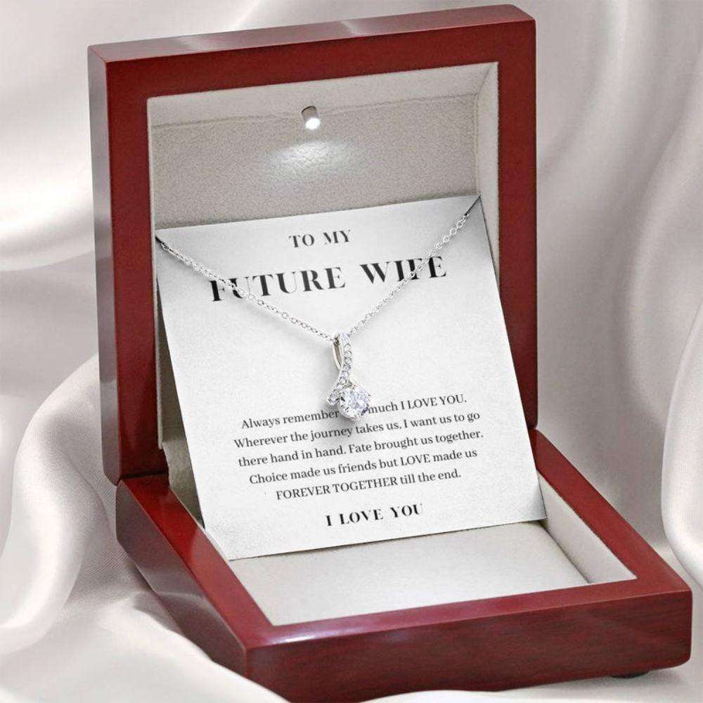 Girlfriend Necklace, Future Wife Necklace, To My Future Wife Necklace, Forever Together, Sentimental Gift For Bride From Groom Gift For Bride Rakva