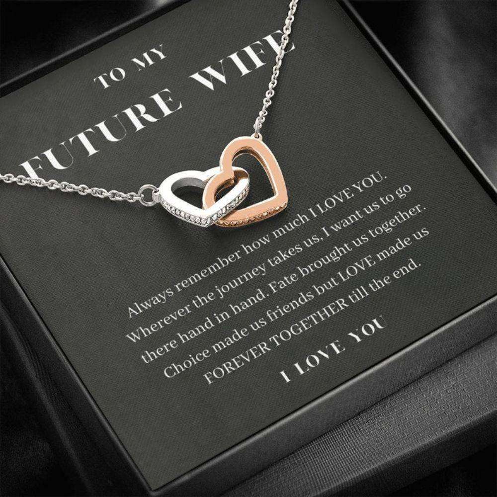 Girlfriend Necklace, Future Wife Necklace, To My Future Wife Necklace, Forever Together, Sentimental Gift For Bride From Groom Gift For Bride Rakva