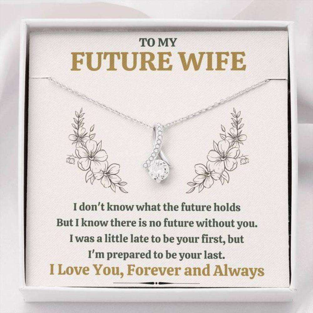 Girlfriend Necklace, Future Wife Necklace, To My Future Wife Necklace Gift For Karwa Chauth Rakva