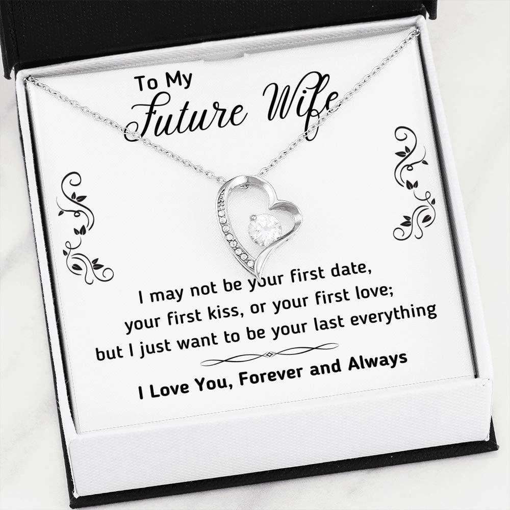 Girlfriend Necklace, Future Wife Necklace, To My Future Wife Necklace Gift. Gift For Girlfriend Or Fiance For Karwa Chauth Rakva