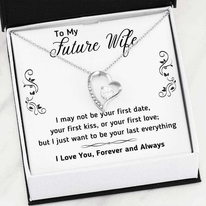 Girlfriend Necklace, Future Wife Necklace, To My Future Wife Necklace Gift. Gift For Girlfriend Or Fiance For Karwa Chauth Rakva