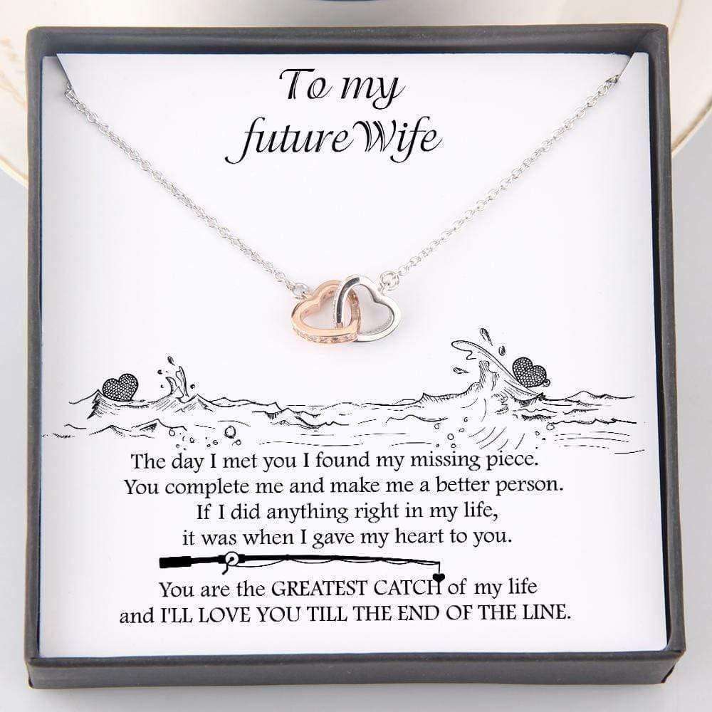 Girlfriend Necklace, Future Wife Necklace, To My Future Wife Necklace Gift, You Are Greatest Catch Of My Life For Karwa Chauth Rakva