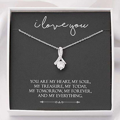 Girlfriend Necklace, Future Wife Necklace, To My Future Wife Necklace Gifts For Wife Girlfriend To My Soulmate You Are My Heart, My Soul For Karwa Chauth Rakva