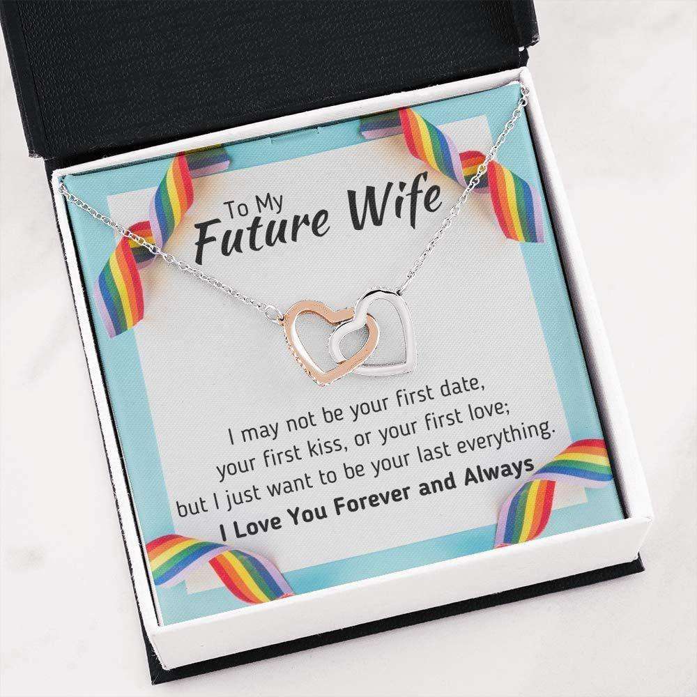 Girlfriend Necklace, Future Wife Necklace, To My Future Wife Necklace Œyour Last Everything” Pride Lgbt Gift For Gay Lesbian For Karwa Chauth Rakva