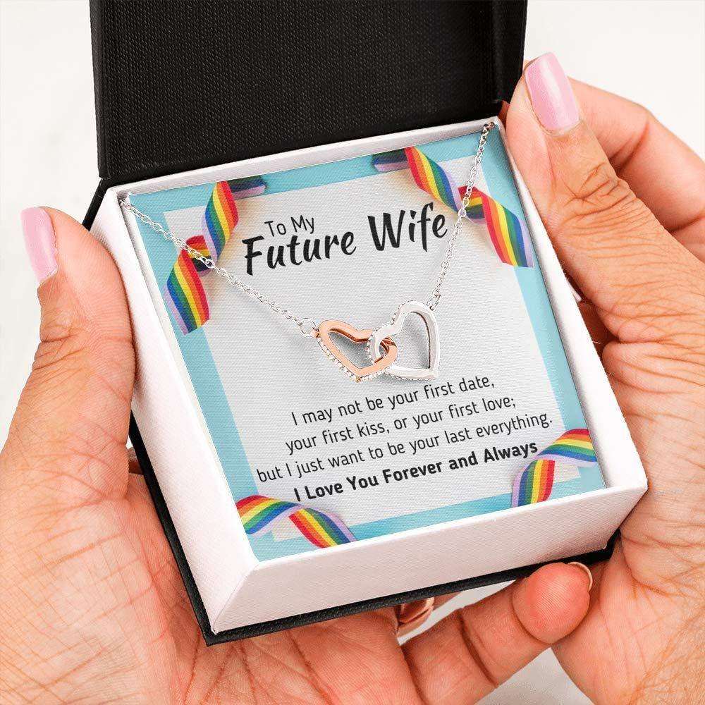 Girlfriend Necklace, Future Wife Necklace, To My Future Wife Necklace Œyour Last Everything” Pride Lgbt Gift For Gay Lesbian For Karwa Chauth Rakva