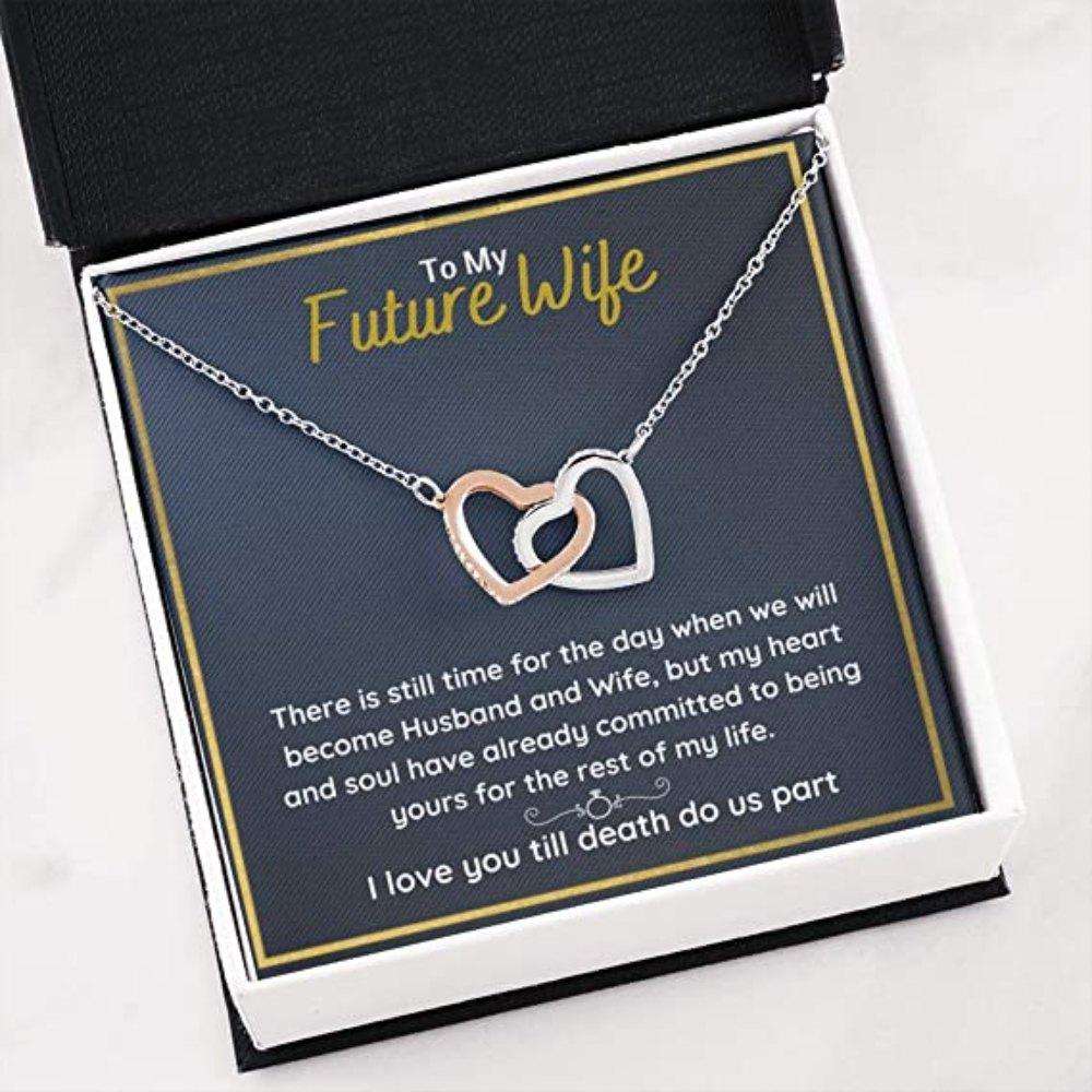 Girlfriend Necklace, Future Wife Necklace, To My Future Wife Œcommitted” Necklace. Gift For Future Wife, Fiance Or Girlfriend For Karwa Chauth Rakva