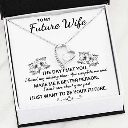 Girlfriend Necklace, Future Wife Necklace, To My Future Wife Œyour Future” Necklace. Gift For Fiance, Future Wife Or Girlfriend. Fiance For Karwa Chauth Rakva