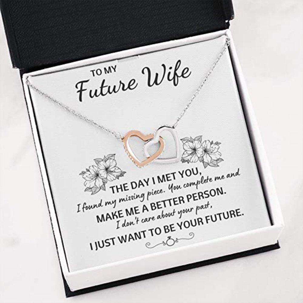 Girlfriend Necklace, Future Wife Necklace, To My Future Wife Œyour Future” Necklace. Gift For Future Wife, Fiance Or Girlfriend For Karwa Chauth Rakva