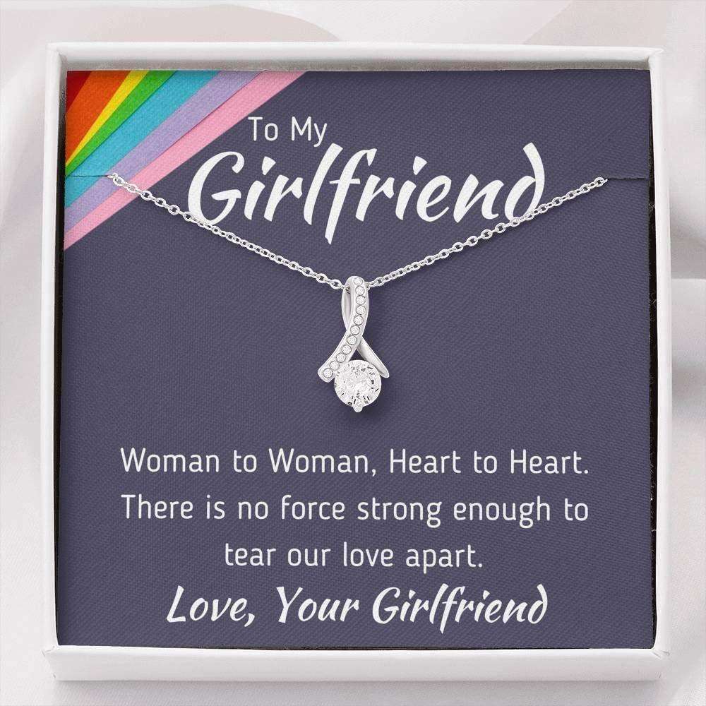 Girlfriend Necklace, Future Wife Necklace, To My Girlfriend Œwoman To Woman” Necklace Pride Lgbt Gift For Gay Gifts For Friend Rakva