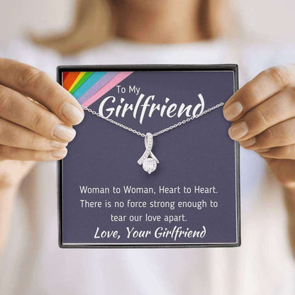 Girlfriend Necklace, Future Wife Necklace, To My Girlfriend Œwoman To Woman” Necklace Pride Lgbt Gift For Gay Gifts For Friend Rakva