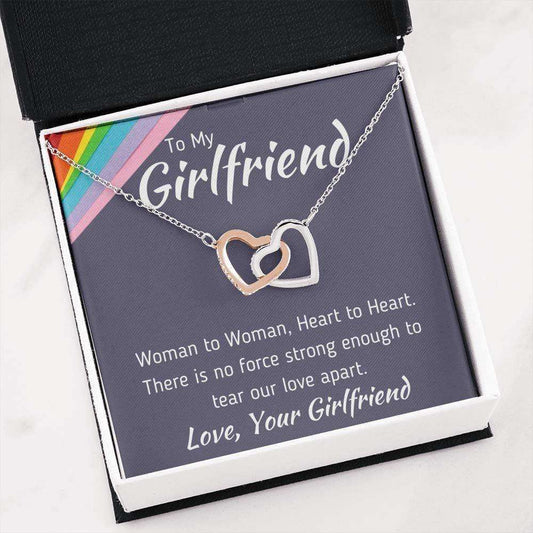 Girlfriend Necklace, Future Wife Necklace, To My Girlfriend Œwoman To Woman” Necklace Pride Lgbt Gift For Gay Lesbian Gifts For Friend Rakva