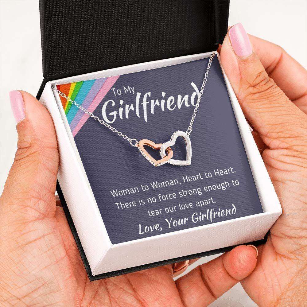 Girlfriend Necklace, Future Wife Necklace, To My Girlfriend Œwoman To Woman” Necklace Pride Lgbt Gift For Gay Lesbian Gifts For Friend Rakva