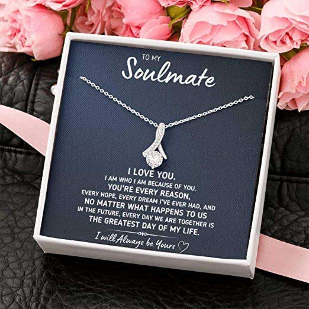 Girlfriend Necklace, Future Wife Necklace, To My Soulmate Œgreatest Day” Necklace Gift For Karwa Chauth Rakva